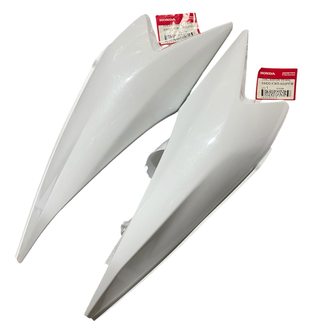 Cover Body Set Kanan Kiri Honda Blade Old Lama putih - 64420KWB600pfw 64410KWB600pfw 64420-kwb-600pf