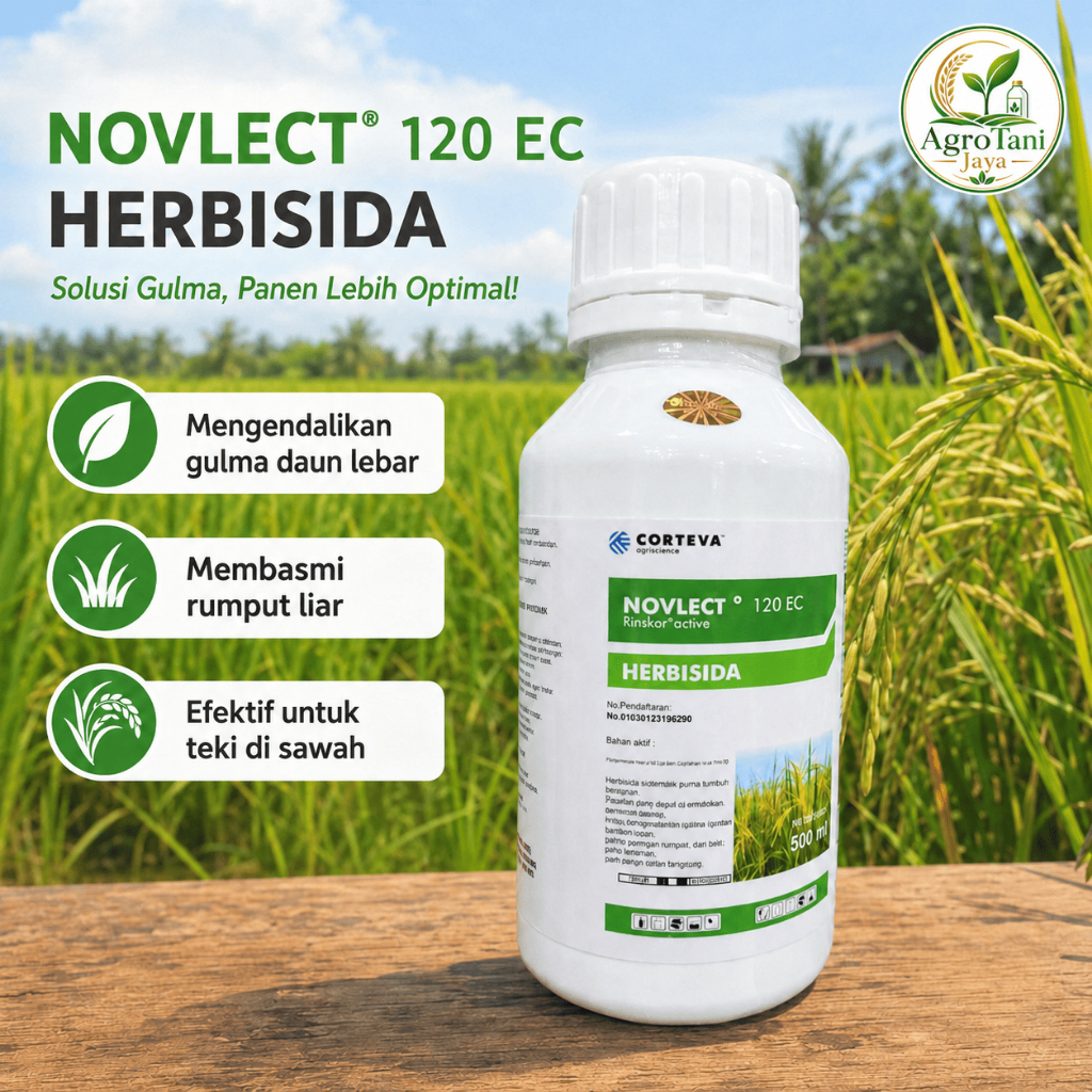 Novlect 120 EC 500ml Herbisida Sistemik Obat Gulma Sawah Padi Ampuh
