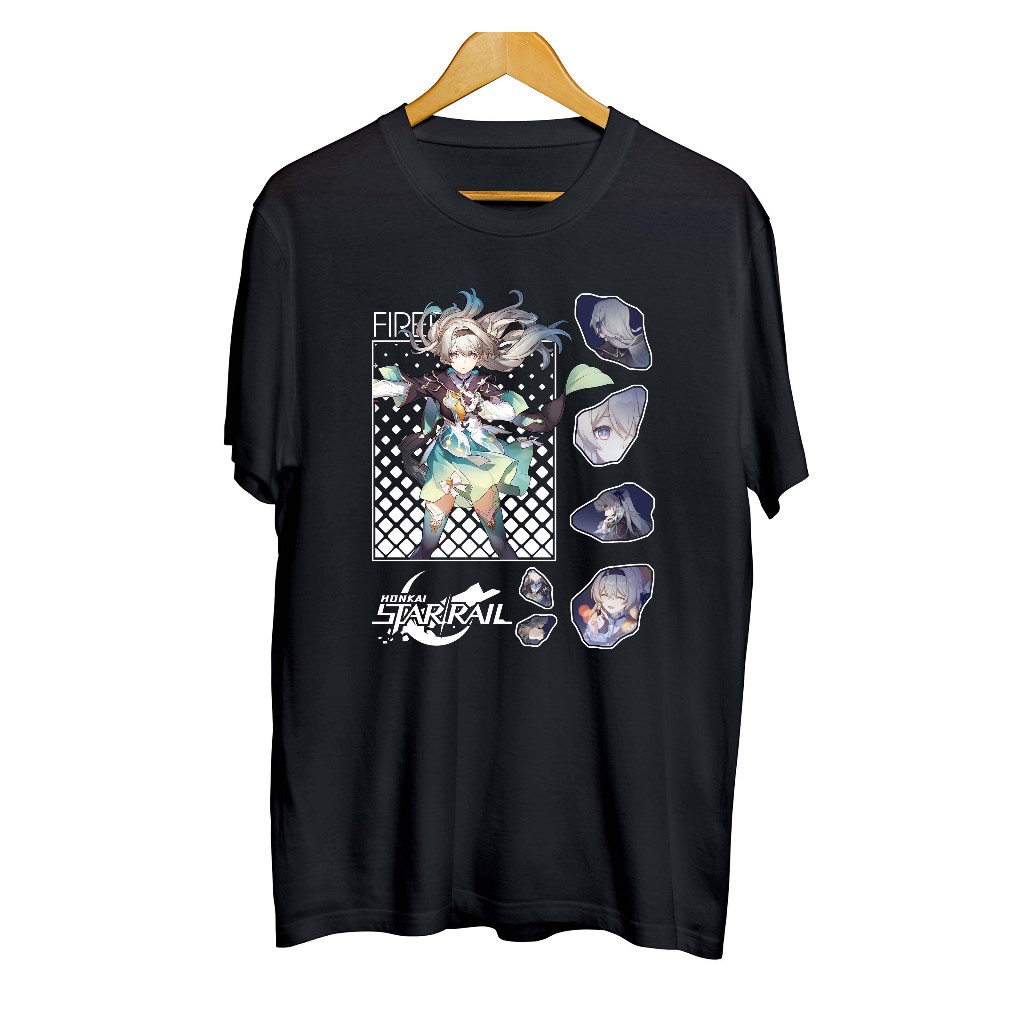 Kaos distro infinite anime game FIREFLY HSR- HONKAI STAR RAILmaterial combed 30s