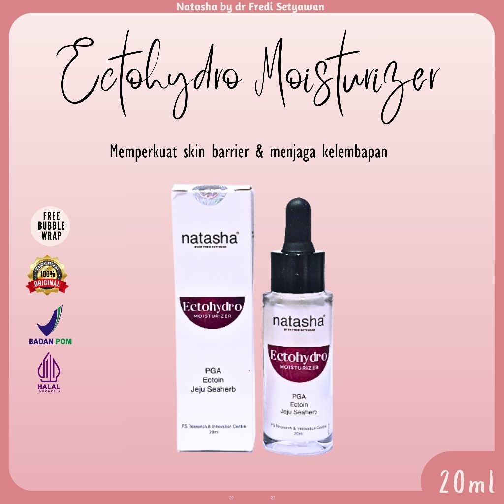 Natasha Ectohydro Moisturizer, Serum Natasha, Krim Pagi Natasha, Pelembab Wajah, Skin Barrier