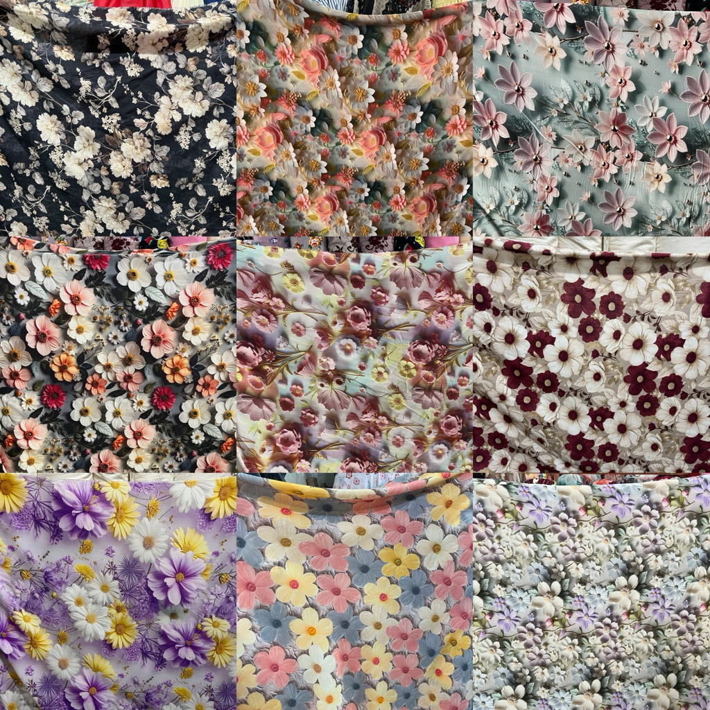 Kain Katun Rayon Motif Premium | Kain katun Rayon Viscose | Kain Katun Rayon | Rayon Motif | Rayon P