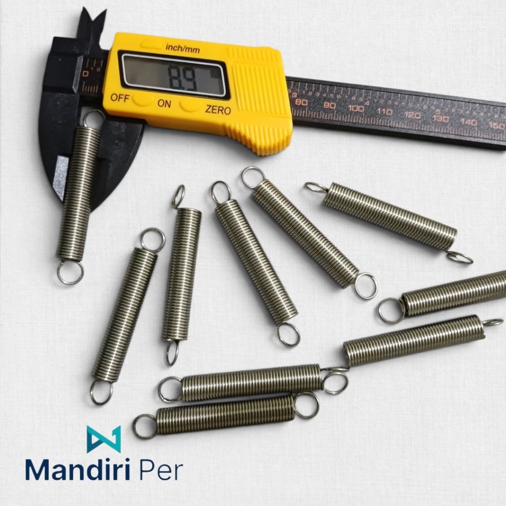 Per Spring Tarik Stainless Kawat 1mm Panjang Total 65mm