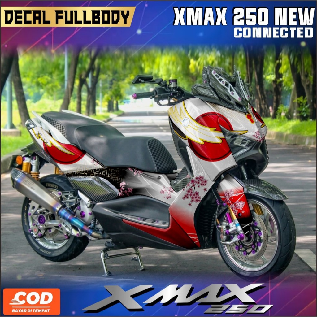 Decal XMAX Connected Full Body Stiker XMAX 250 STIKER  Variasi  XMAX Connected