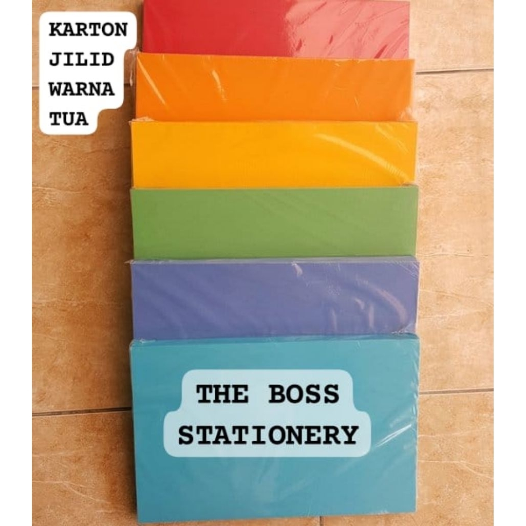[10 LBR] KARTON JILID WARNA TUA FOLIO / KARTON JILID FOLIO F4 / KARTON BC / KARTON PLANO / PLANO FOL