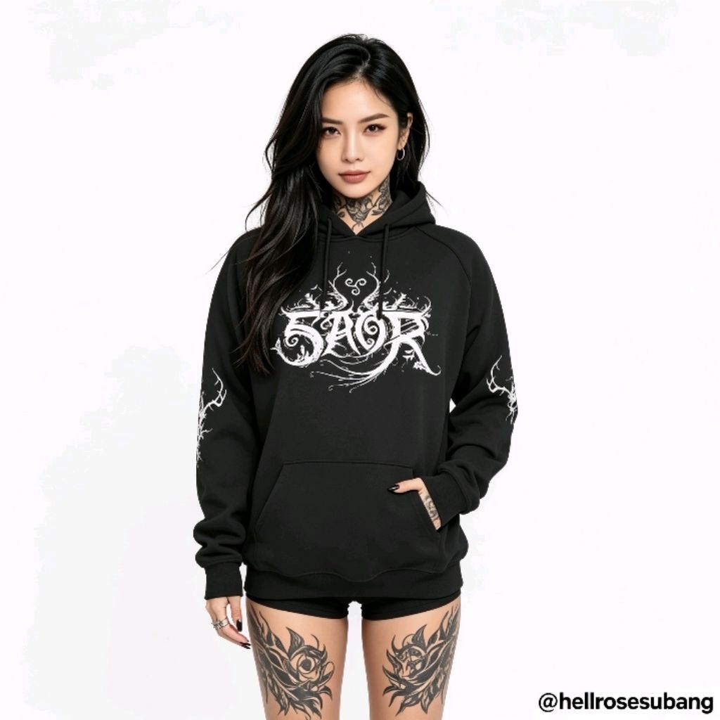 SAOR - FORGOTTEN - HOODIE DISTRO / SWEATER BAND METAL ORIGINAL