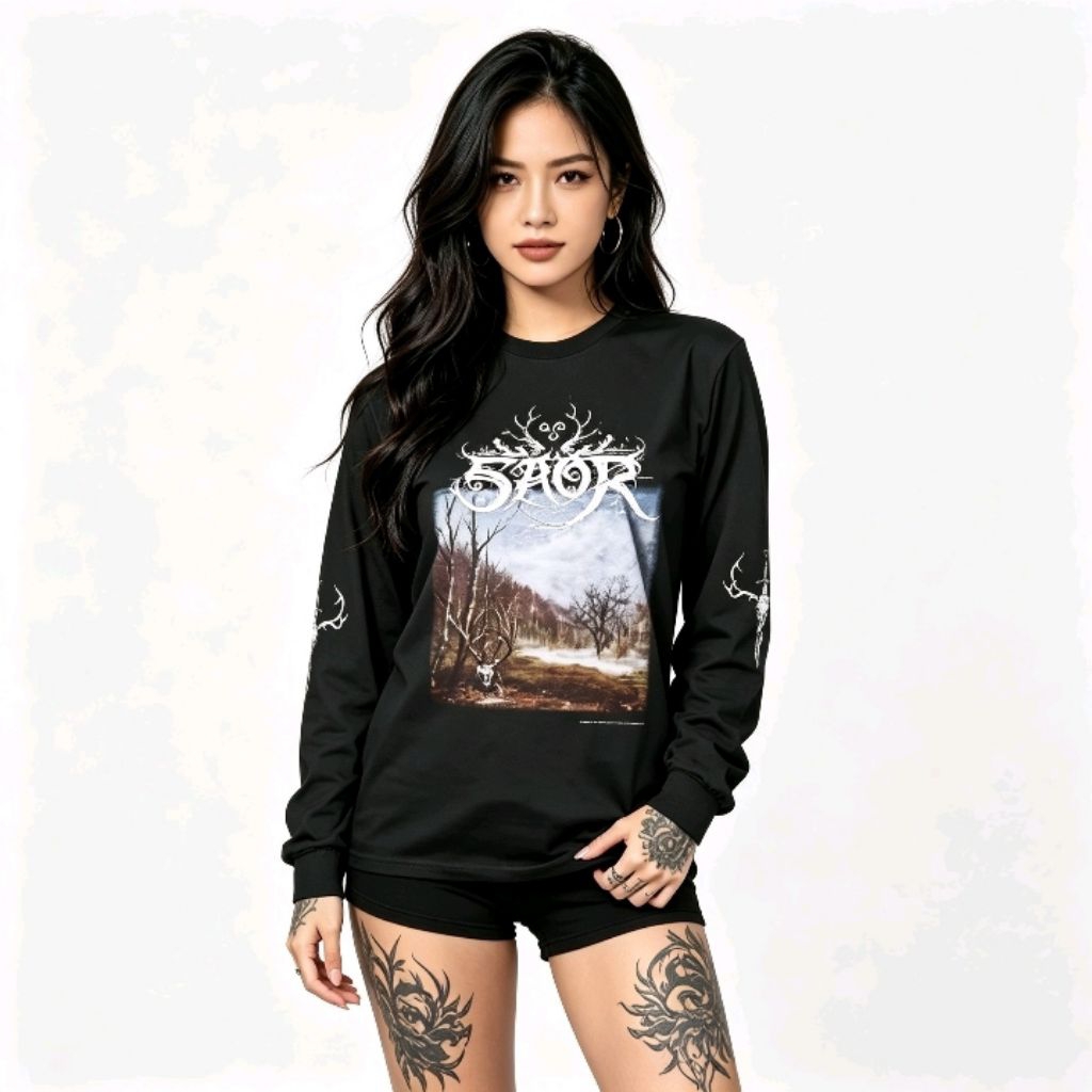 SAOR - FORGOTTEN PATH - TSHIRT DISTRO / KAOS METAL BAND METAL ORIGINAL