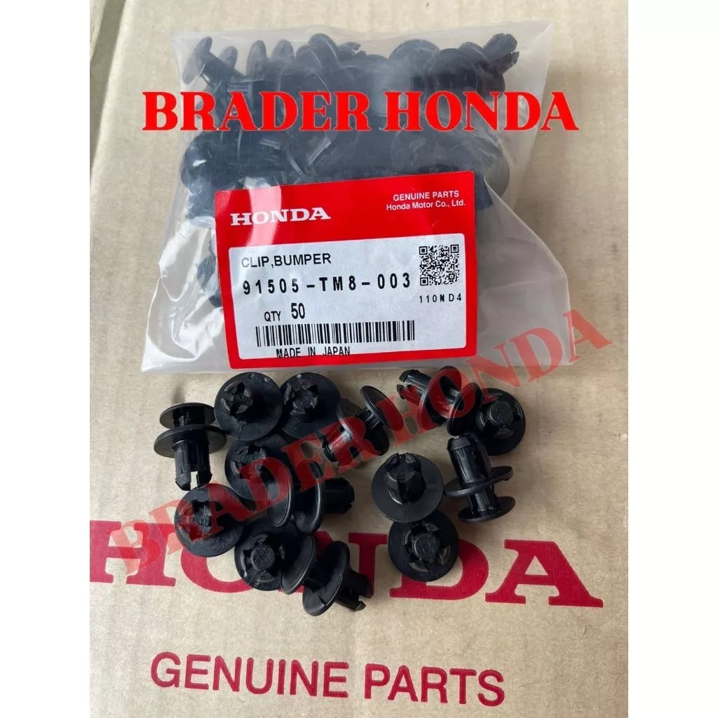 CLIP KANCING BEMPER BUMPER COVER BAWAH MESIN SEMUA MOBIL HONDA JAZZ CITY FREED CIVIC ACCORD ODYSSEY 