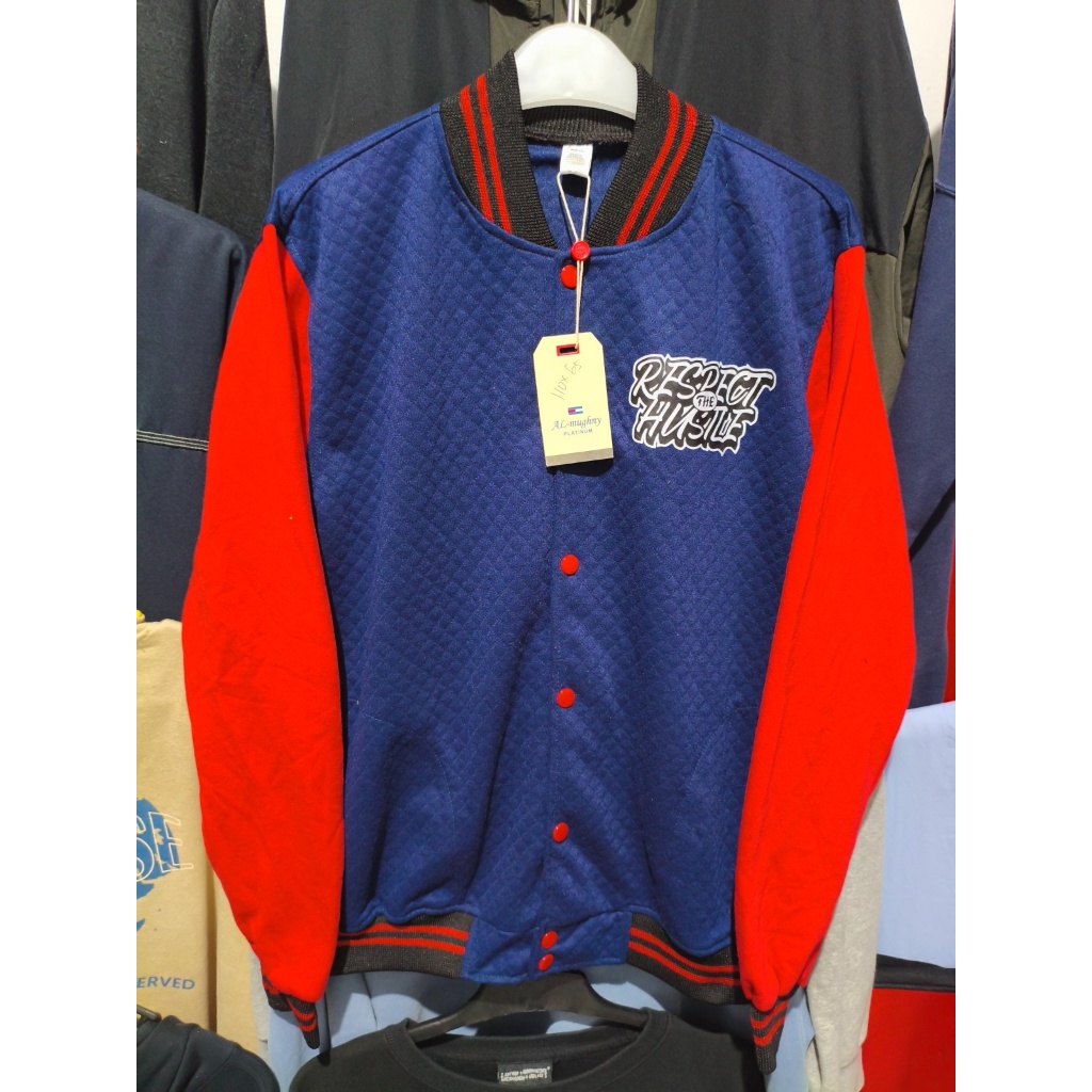 Jaket Bomber Varsity Jacket Bomber Varsity Keren FASHION KOREA NAVY MERAH