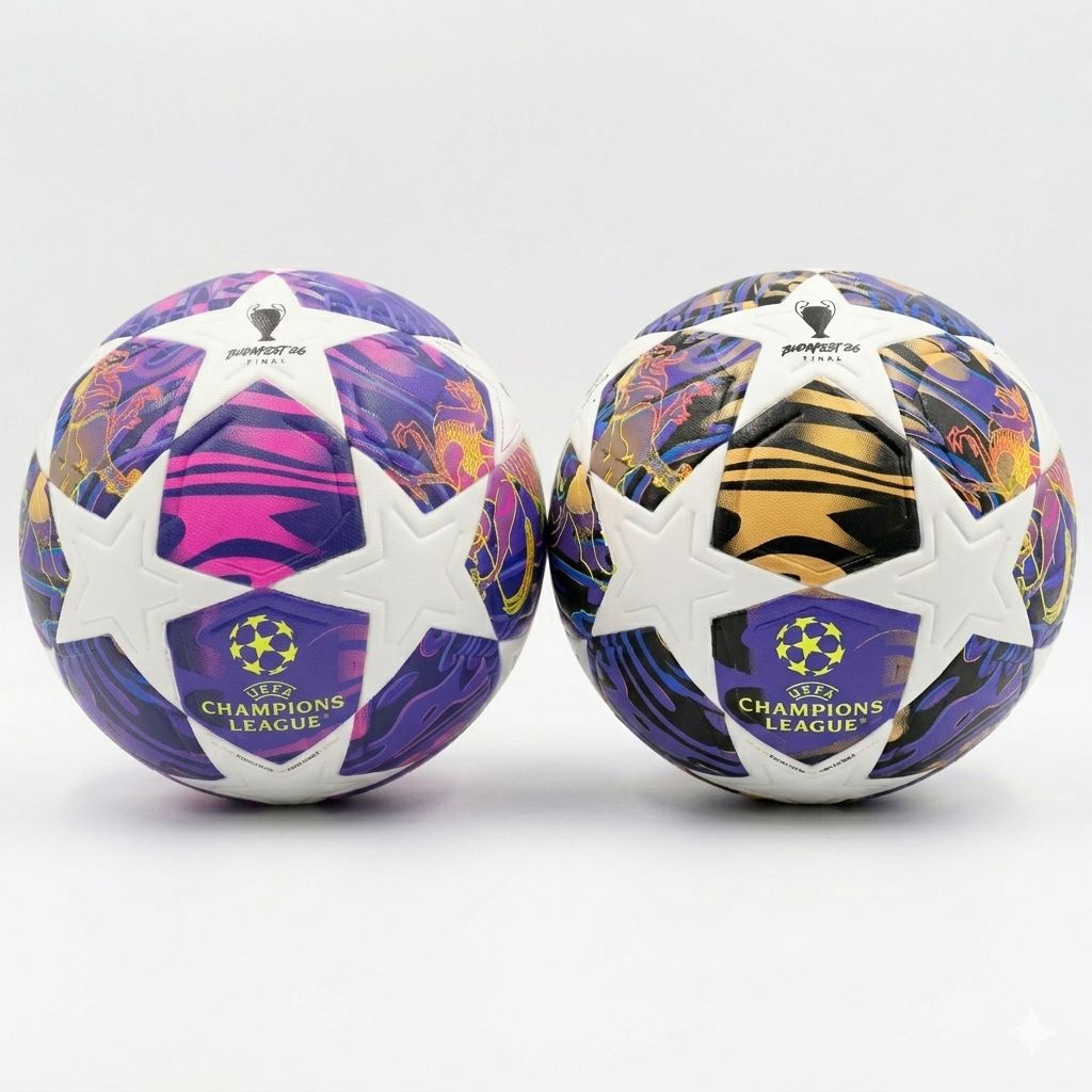 Bola Sepak ADS UCL Final Budapest 2026 Top Grade | Desain Final Liga Champions | Gratis Jaring Bola 