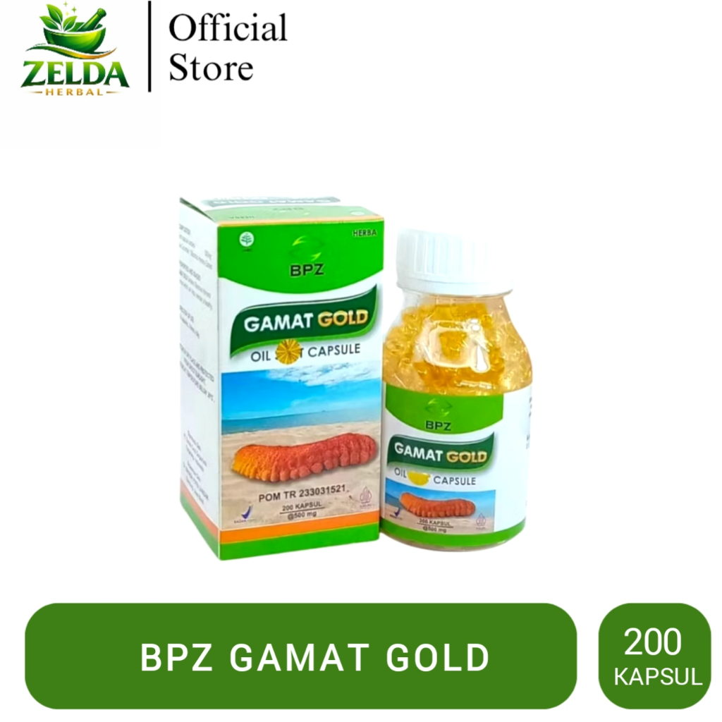 Kapsul Gamat Gold Oil BPZ 200 Kapsul | Gamat Oil Mengandung Ekstrak Teripang