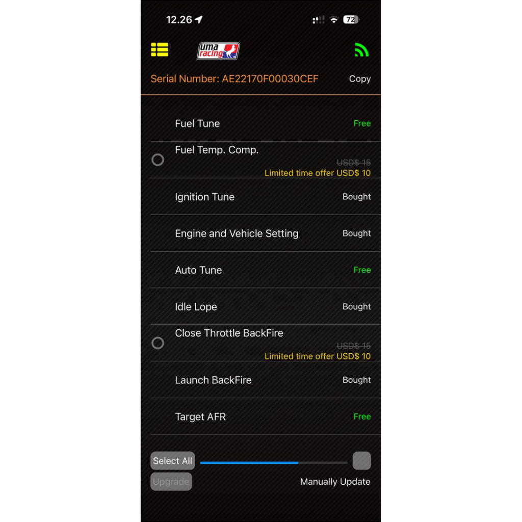 ECU UMA M9 MX KING V1