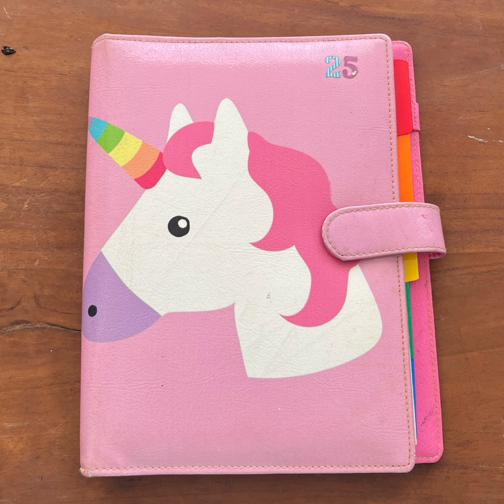 Preloved Binder B5 Custom Unicorn
