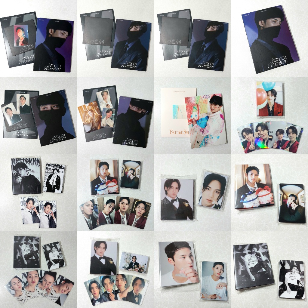 [binder + booklet] binbook set SEVENTEEN || attacca daredevil stf face the sun || mingyu wonwoo the8