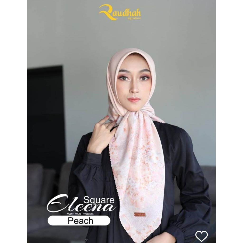ELEENA SQUARE HIJAB RAUDHAH ZYZA//SEGIEMPAT MOTIF
