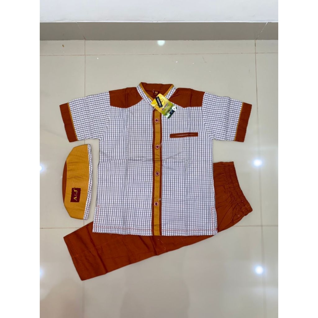 HARGA CUCI setelan koko salur anak A&J lengan pendek/koko anak A&J lengan pendek/setelan koko anak k