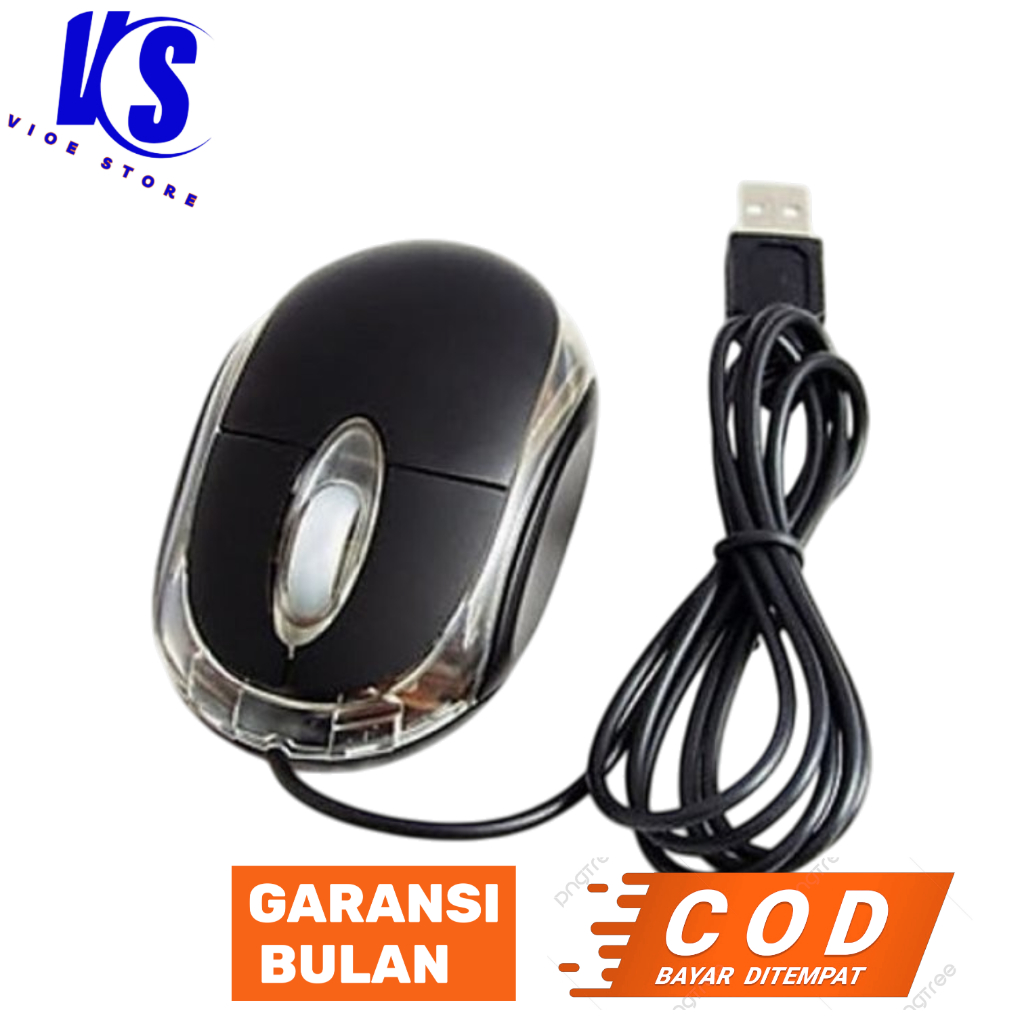 MOUSE kabel usb  panjang kabel 1 meter original