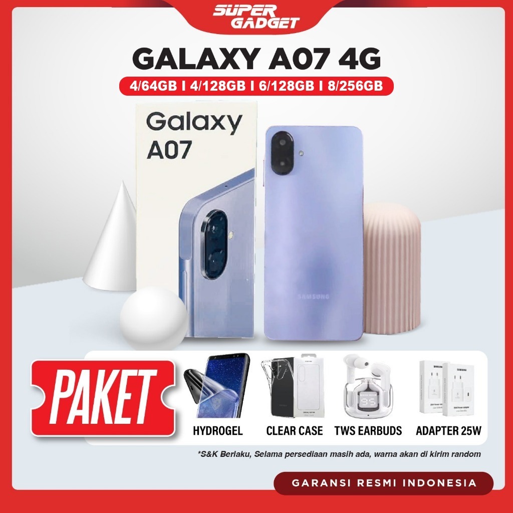 Samsung Galaxy A07 LTE 4/64 4/128 6/128 8/256 GB RAM 8GB 256GB Smartphone Android 4G