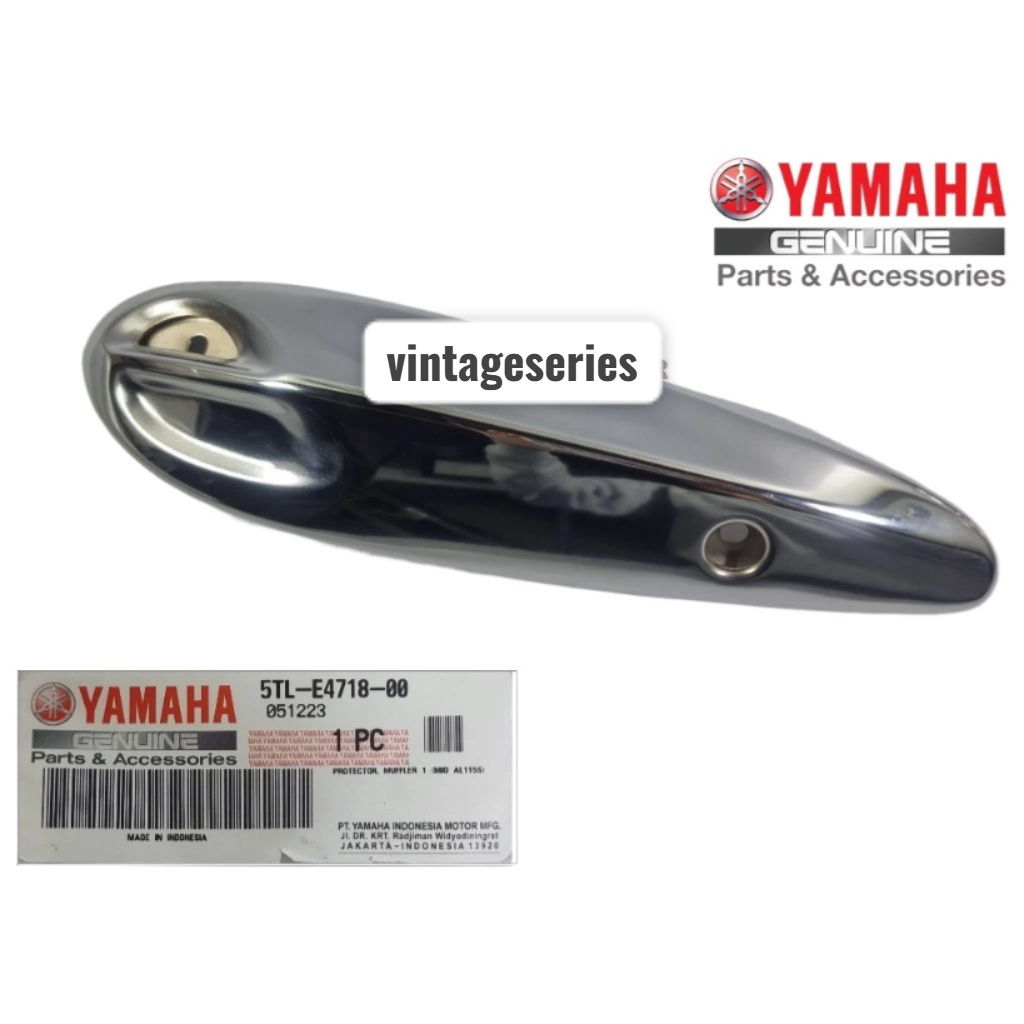 Tameng Knalpot Mio Sporty 2003-2007 ori ygp cover pelindung chrome mio 2004 2005 2006 original yamah