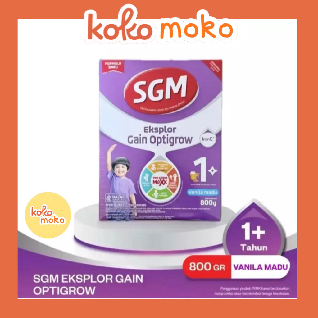 SGM EKSPLOR GAIN OPTIGROW 1+ 800gr / SUSU PERTUMBUHAN SGM UNGU 800 gr