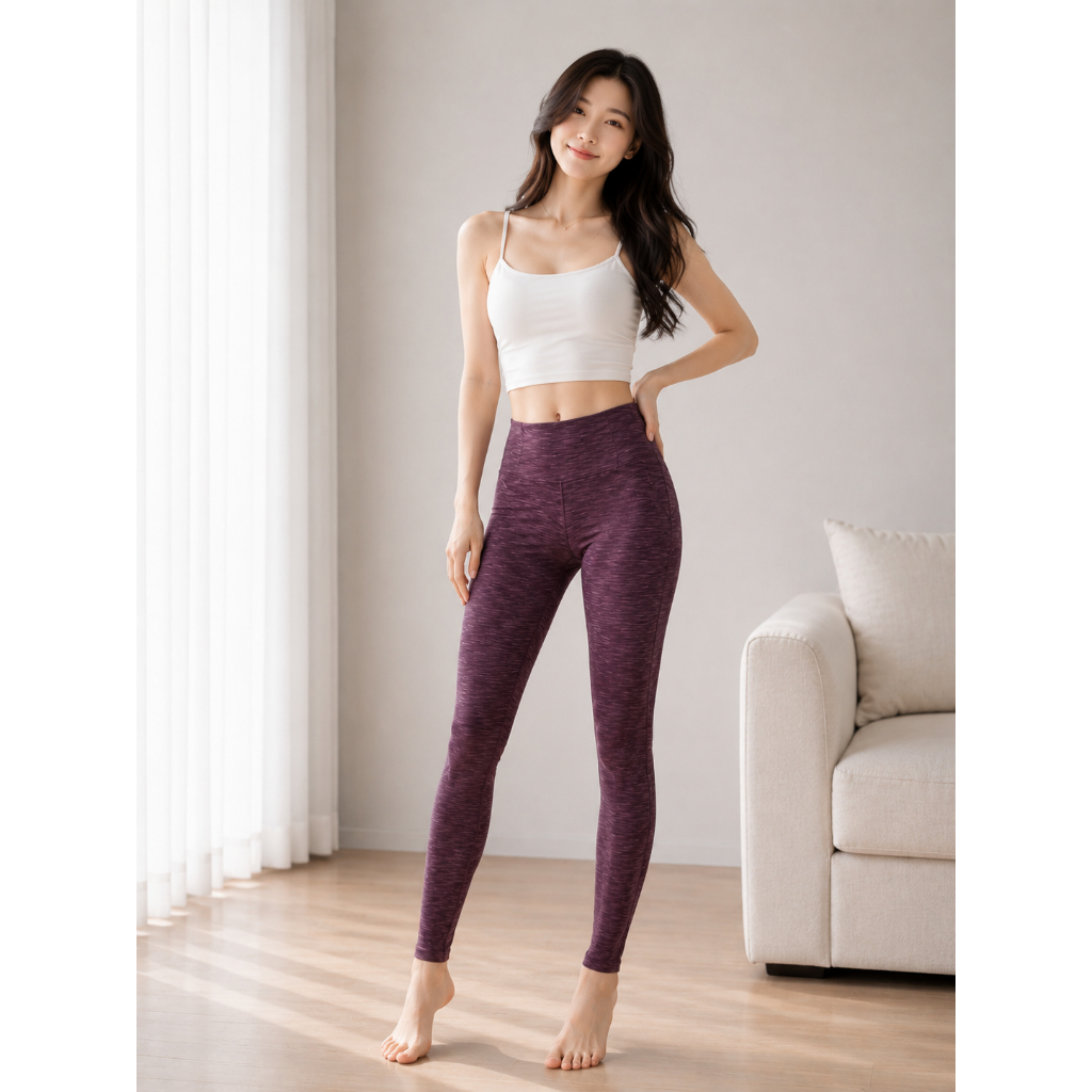 legging anko celana panjang polos Sport branded wanita