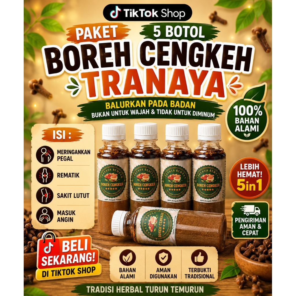 Boreh cengkeh Tranaya Parem rempah rempah Parem pegal linu