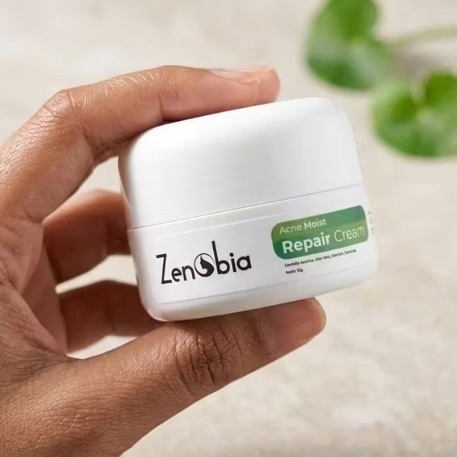 Zenobia Acne Moist Repair Cream 10g - Pelembap Jerawat & Skin Barrier