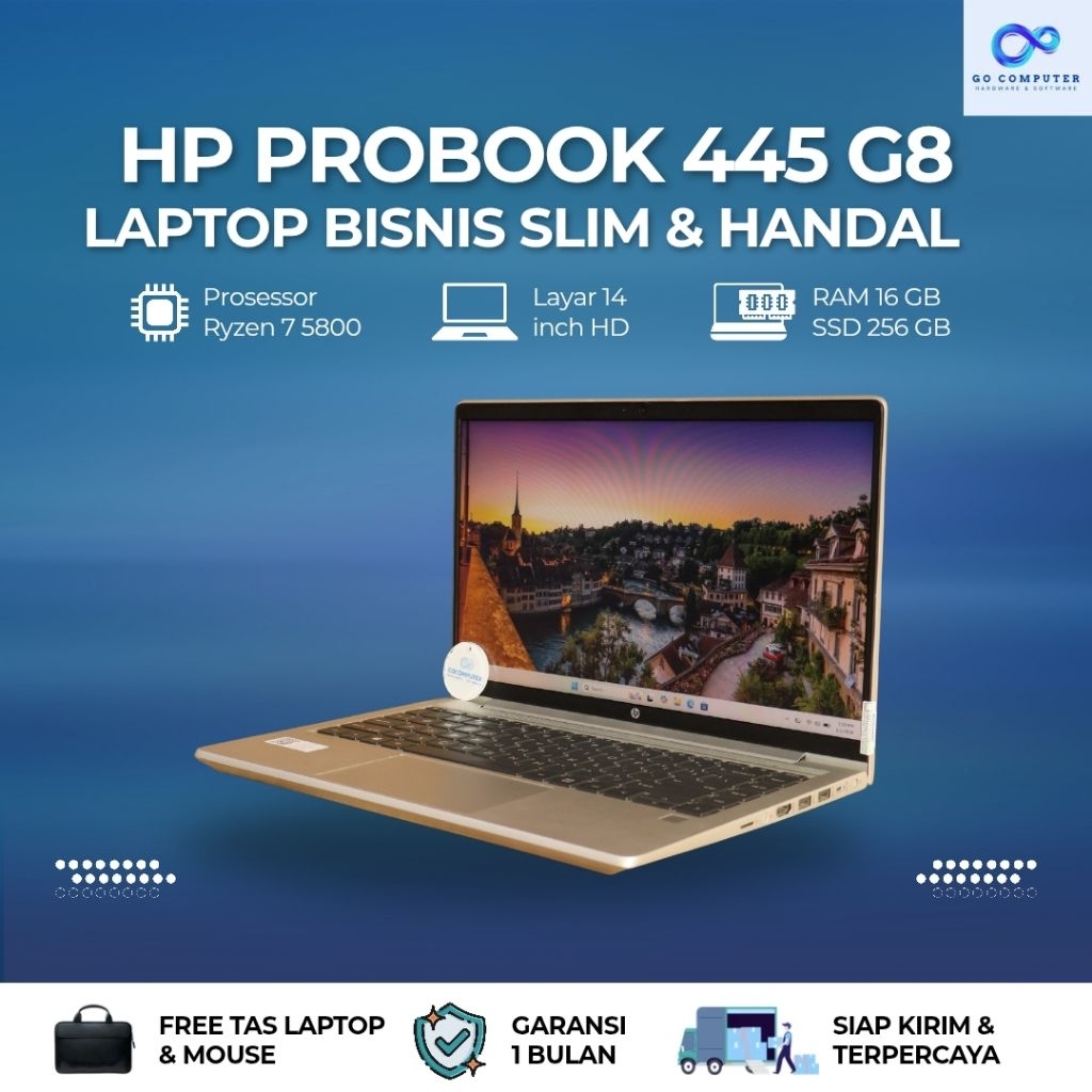 HP PROBOOK 445 G8 RYZEN 7 RAM 16 SSD  256 GB