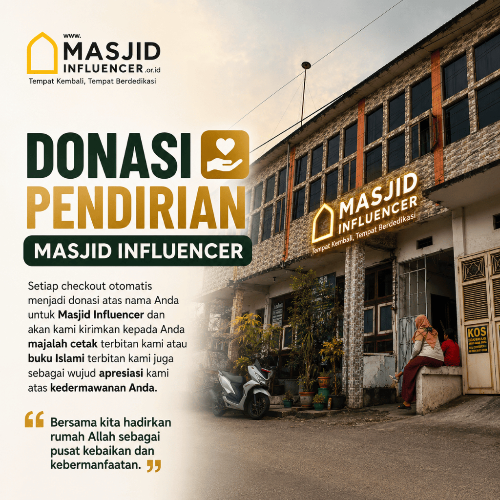 Donasi Pendirian Masjid Influencer Dapat Majalah/Buku Islami Random Terbitan Sendiri