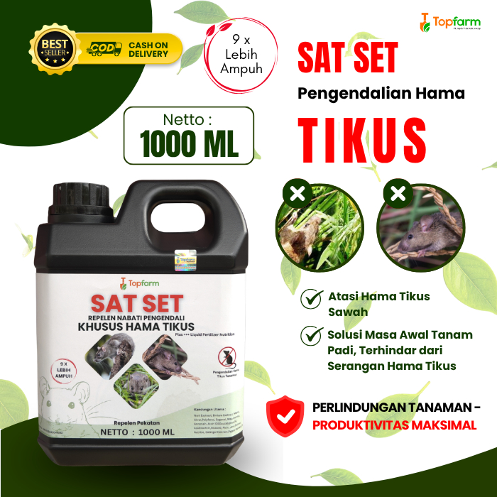 Pestisida Pengendali Hama Tikus Sawah / Obat Pembasmi Hama Tikus Padi / Pestisida Topfarm / Obat Pem
