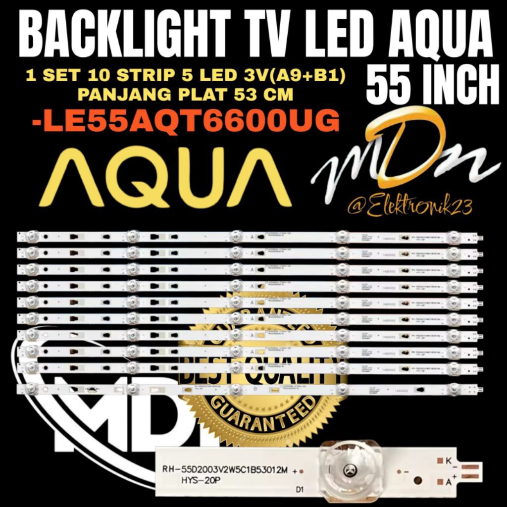 BACKLIGHT TV LED AQUA 55 INCH LE55AQT6600UG BACKLIGHT TV AQUA 55 INCH