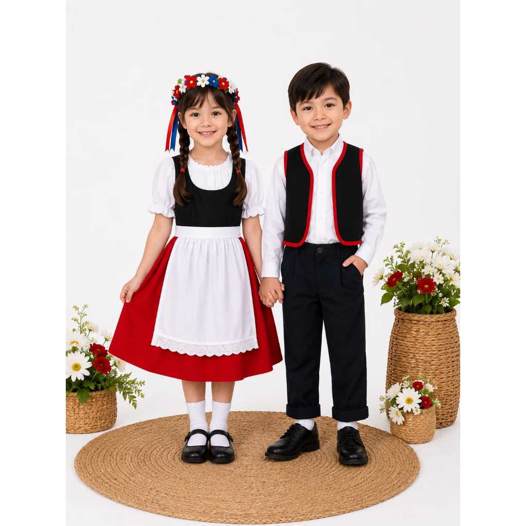 Azzafrankids - Kostum Negara Belanda Costume Dutch Kostum Belanda Couple Dress Tema Belanda UN Day C