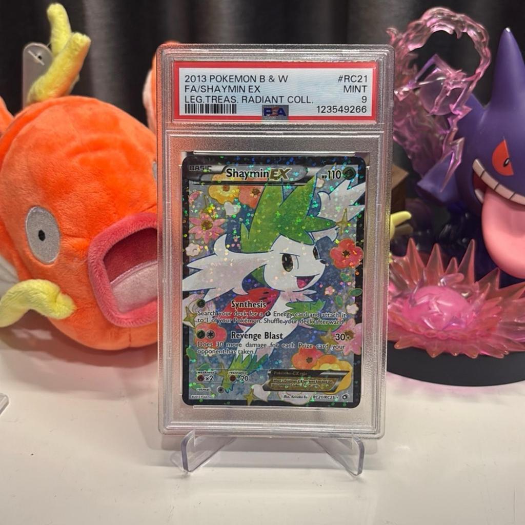 Shaymin EX RC21/RC25 Full Art Legendary Treasures Radiant Collection English Pokemon Card TCG PSA 9