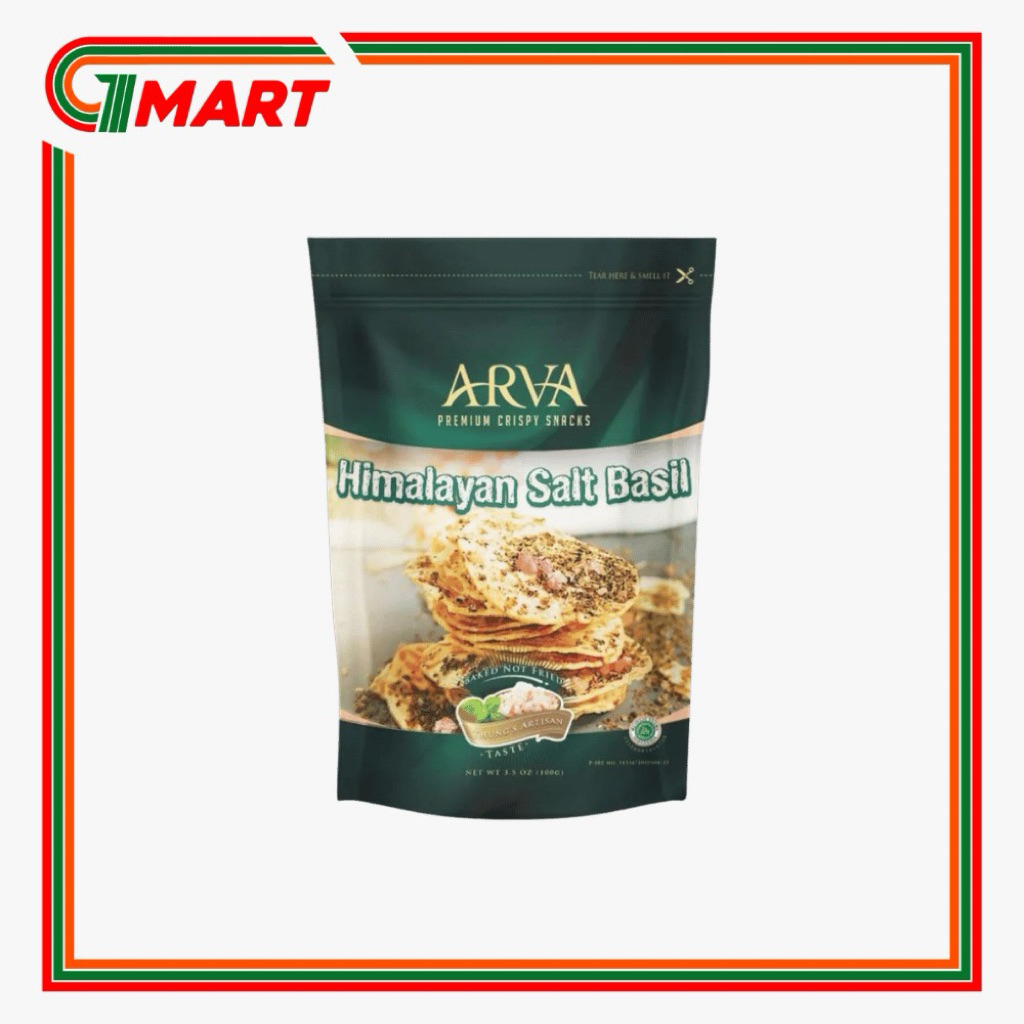 ARVA HIMALAYAN SALT BASIL CRISPY TEMPE 100GR