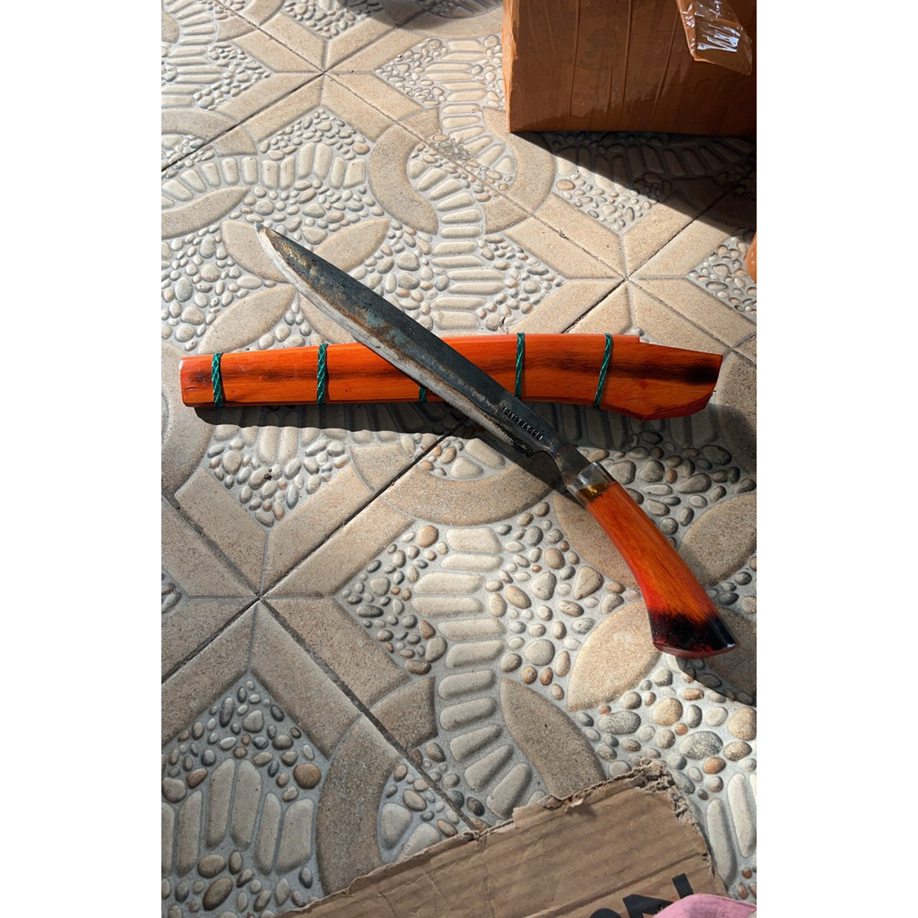 pisau sarung kayu kuduk 35 cm