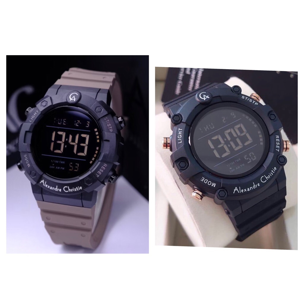 AC 9388MHR JAM TANGAN PRIA ALEXANDRE CHRISTIE 9388MHR / AC 9388 DIGITAL RUBBER [ORIGINAL]
