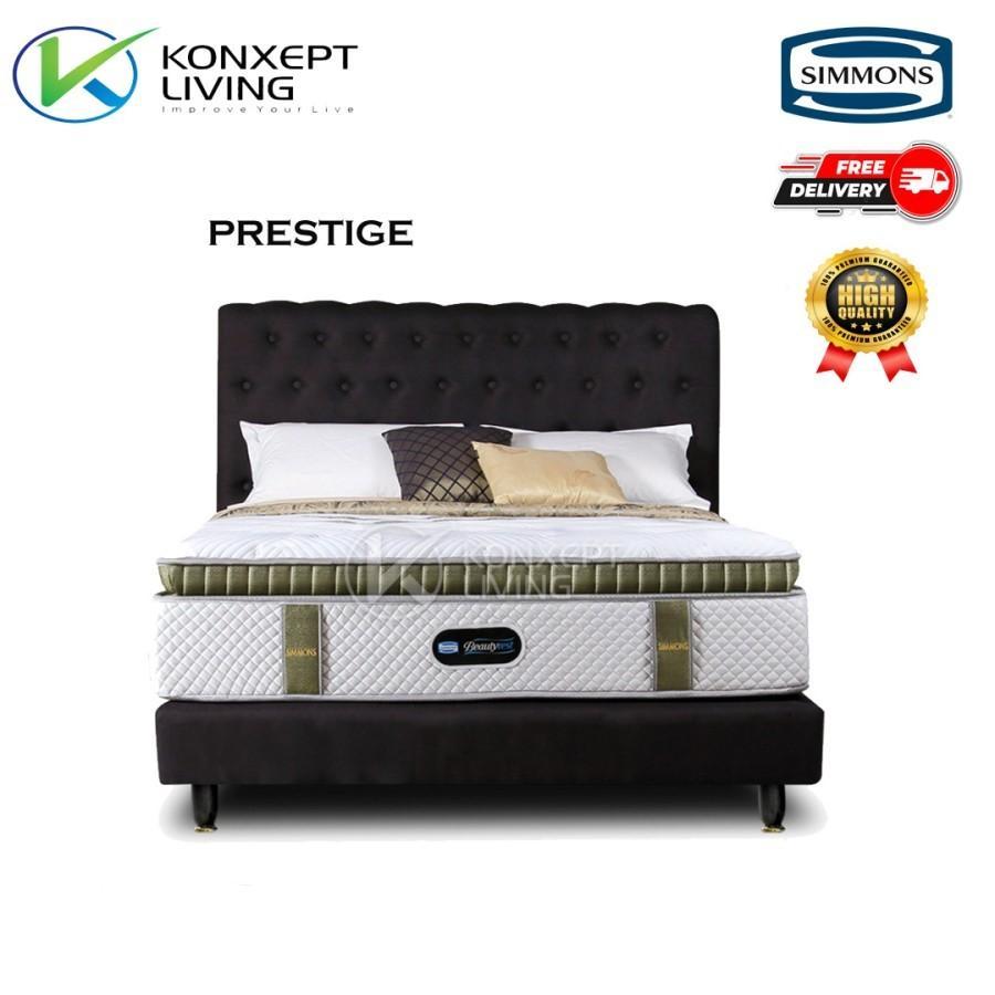 SIMMONS Springbed Kasur Type PRESTIGE [ FULLSET ORIGINAL HEAD & BASE ]