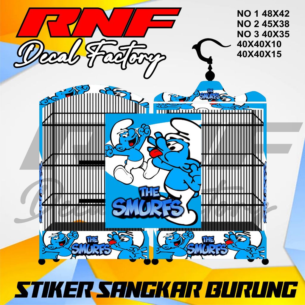 Decal stiker sangkar burung awet mudah dipasang
