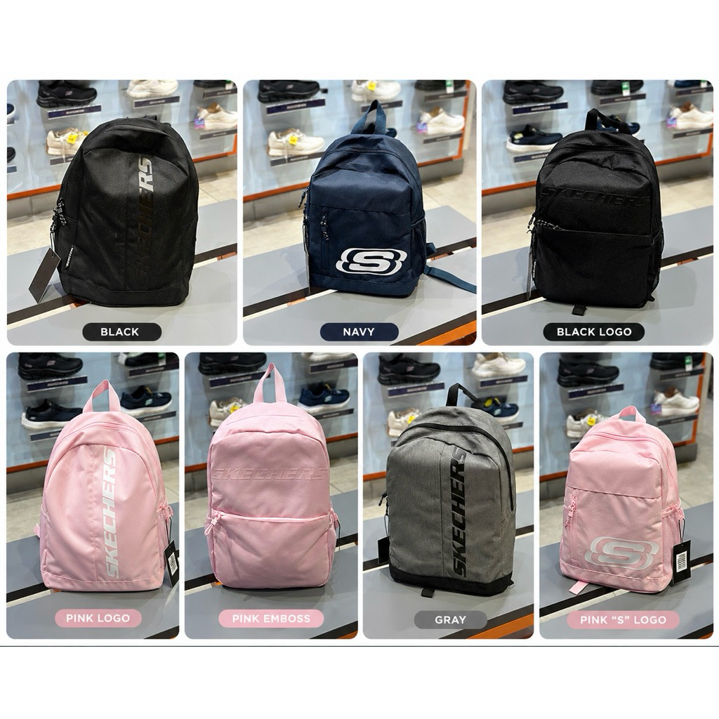 Tas Ransel Skechers Original Unisex Backpack Casual Sekolah Kerja
