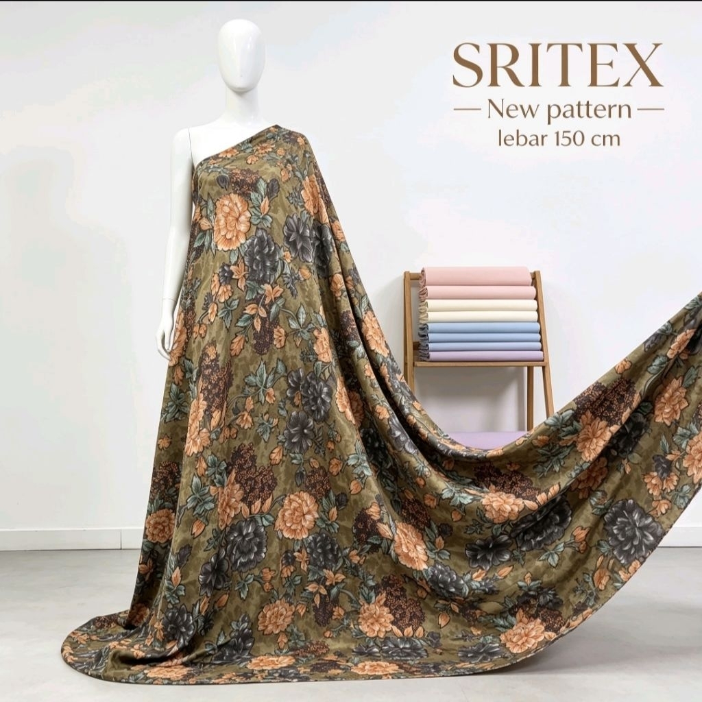 kain chiffon dobby motif - kain chiffon dobby glitter - kain chiffon antik motif b