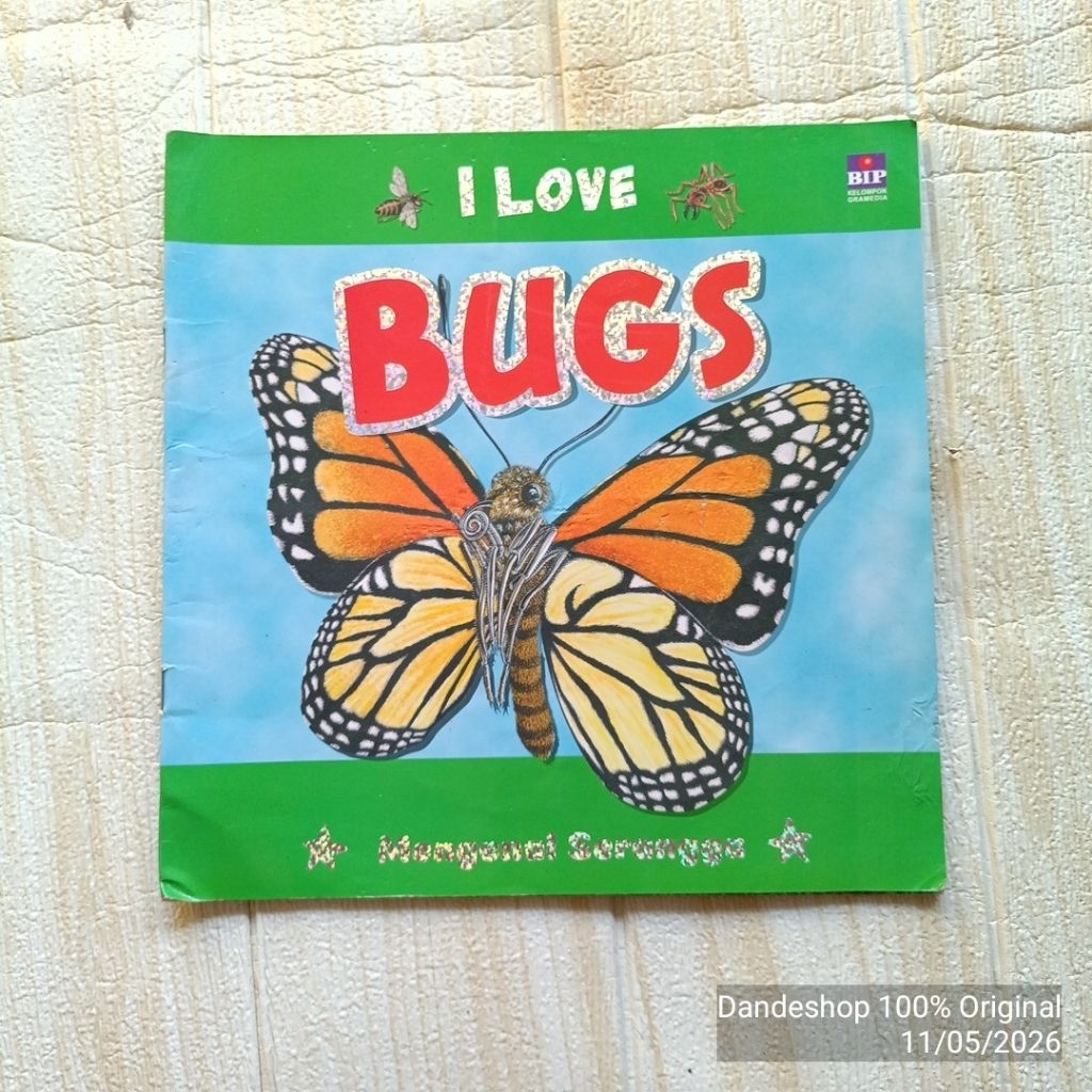 [d] I Love BUGS - mengenal serangga - Buku Pengetahuan Anak Bekas Preloved