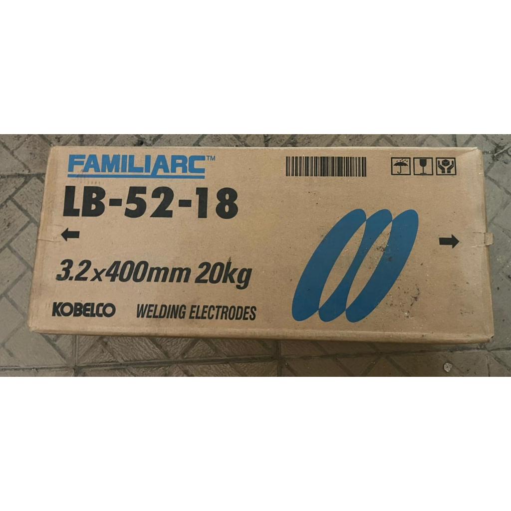 Kawat Las Kobelco LB-52-18 3.2 x 400mm 20Kg AWS E7018 Low Hydrogen Original