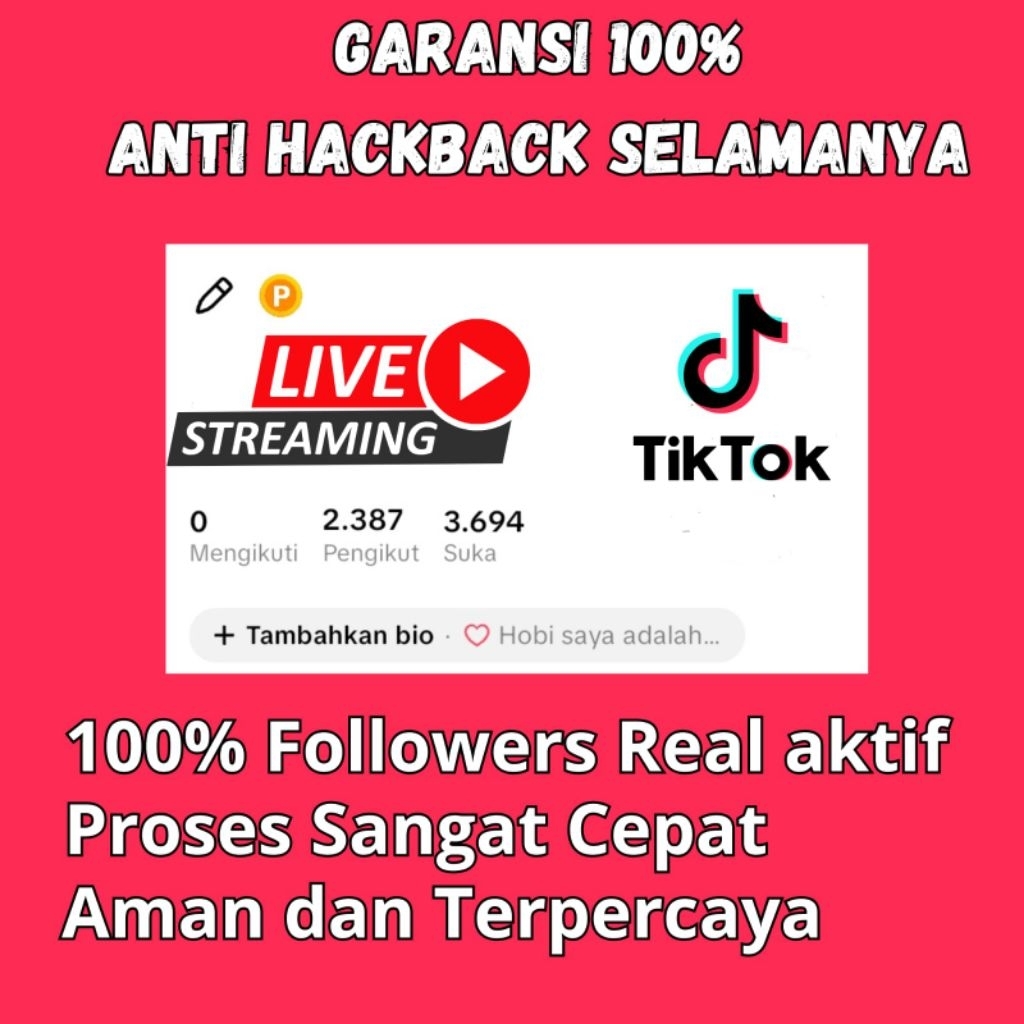 Akun Tiktok Murah Followers Real Hasil FYP Indo Aktif Garansi 100%