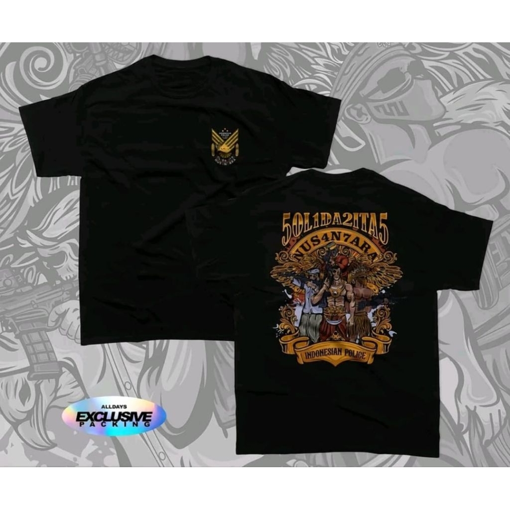 Kaos T-shirt Tactical Solidaritas Nusantara Indonesian Police  Kaos Distro Unisex