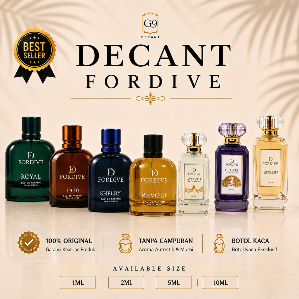 FORDIVE Decant (Share in Jar) -Travel Size FORDIVE SHELBY | FORDIVE 1970 | FORDIVE Royal | FORDIVE A