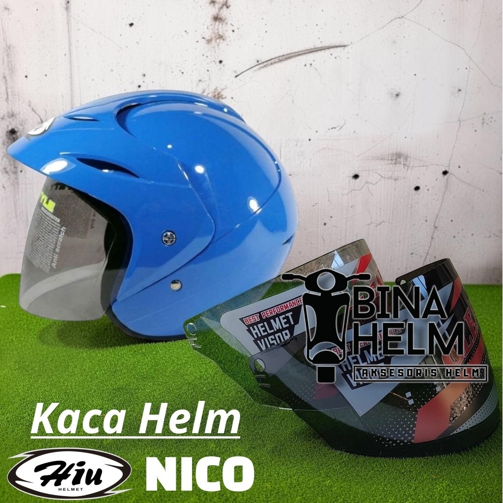 Kaca Helm HIU NICO Visor Helm Hiu Nico