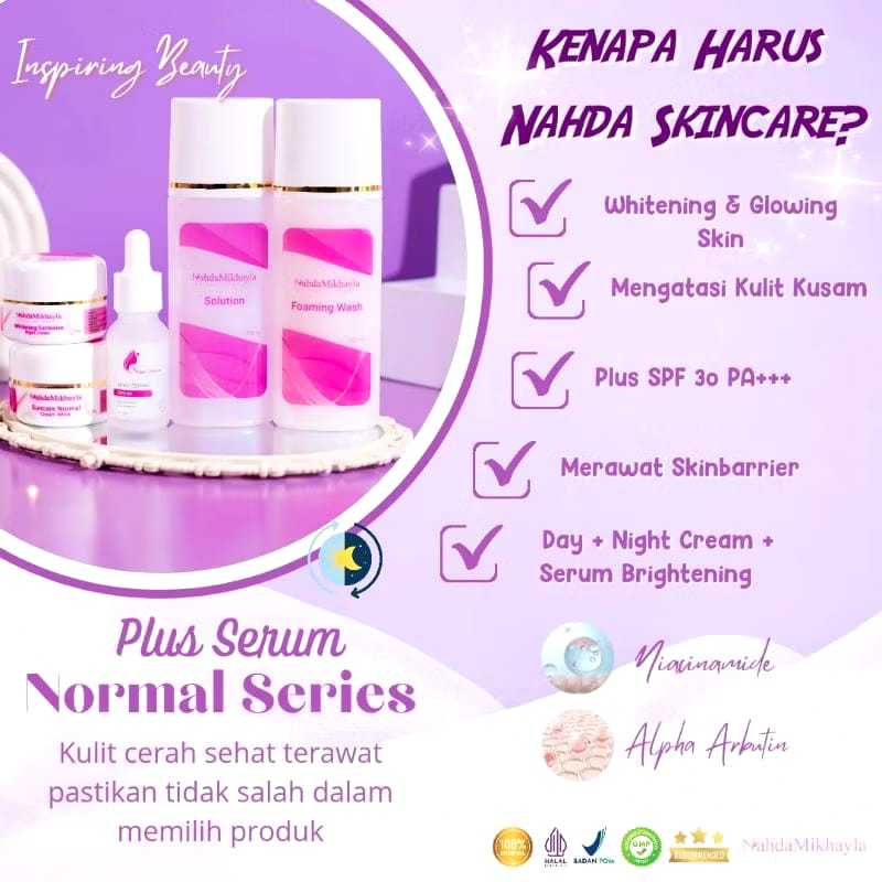 NAHDA SKINCARE 100% ORIGINAL SHERUM/PAKET NAHDA SKINCARE/SKINCARE NAHDA/SKINCARE GLOWING