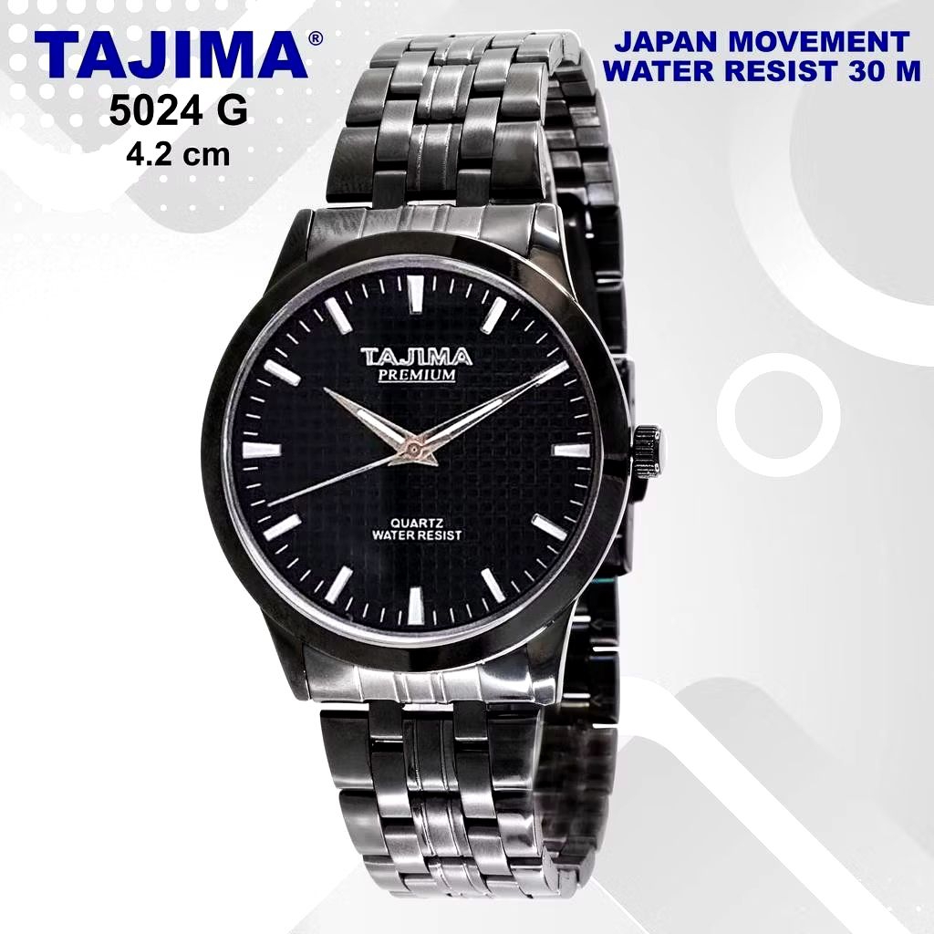 jam tangan tajima rantai pria original tahan air