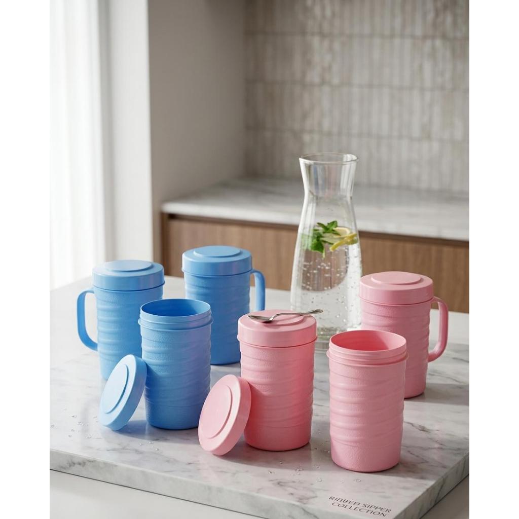 GELAS MUG TUTUP / MUG TUTUP PUTAR / MUG TUTUP / GELAS GAGANG / GELANG GAGANG PLASTIK / GELAS TUTUP /
