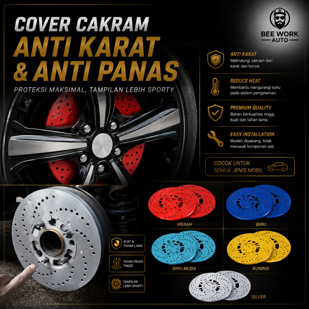 Cover Tromol Disk Brake belakang Mobil