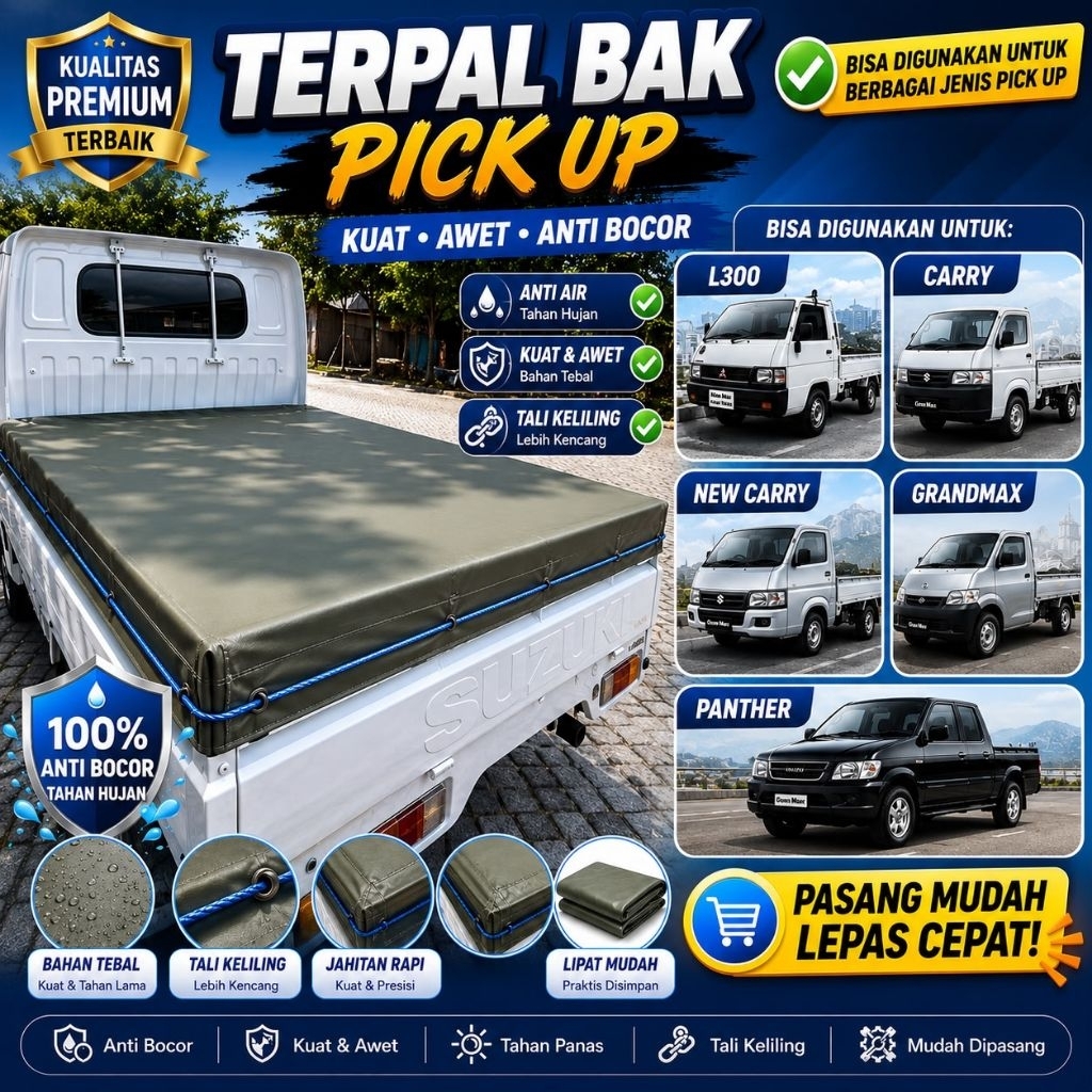 Terpal Tutup Bak Pickup Kualitas Premium | Orchid Kain